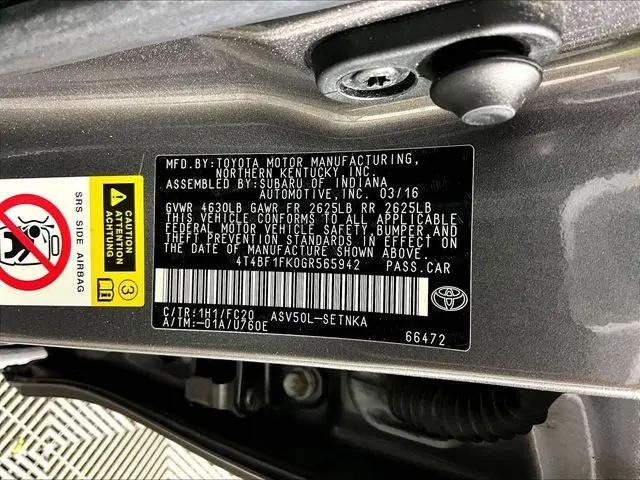 2016 Toyota Camry XLE