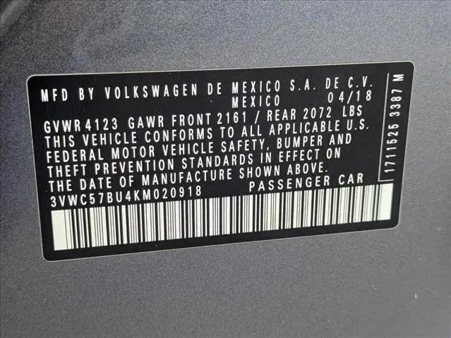 2019 Volkswagen Jetta 1.4T S