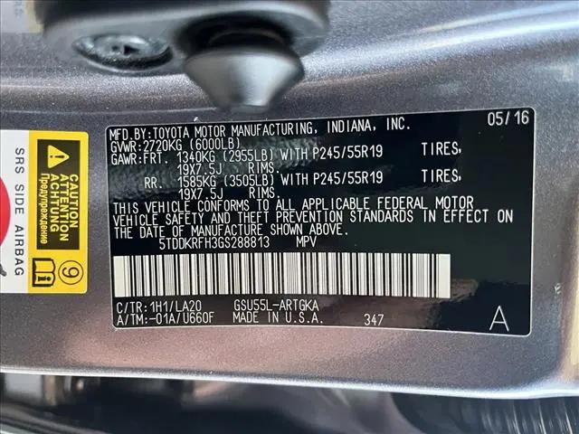 2016 Toyota Highlander Limited Platinum V6