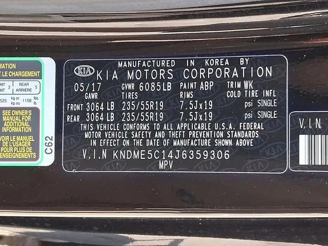 2018 Kia Sedona SX Limited