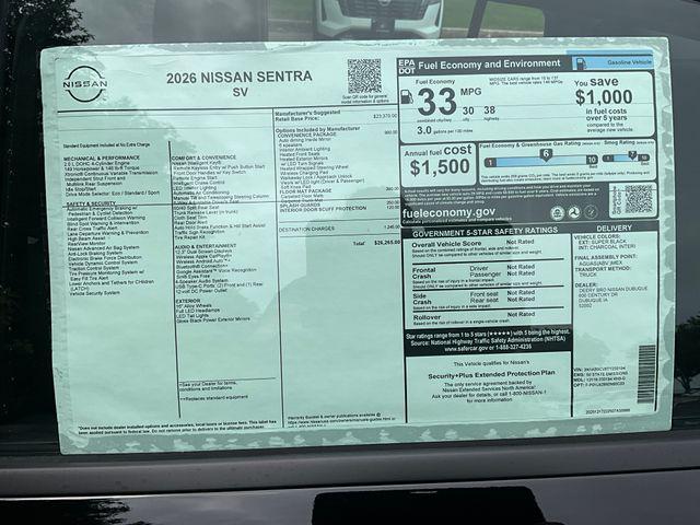 2026 Nissan Sentra SV