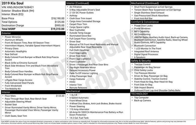 Used 2019 Kia Soul Base For Sale in Olive Branch, MS