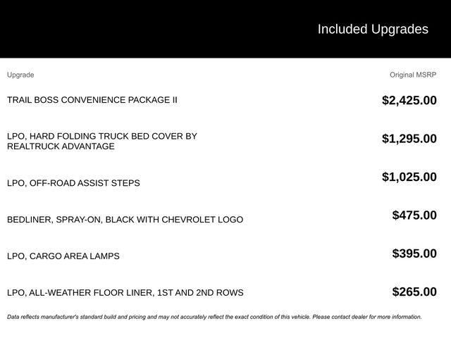 2026 Chevrolet Colorado Trail Boss, 4WD