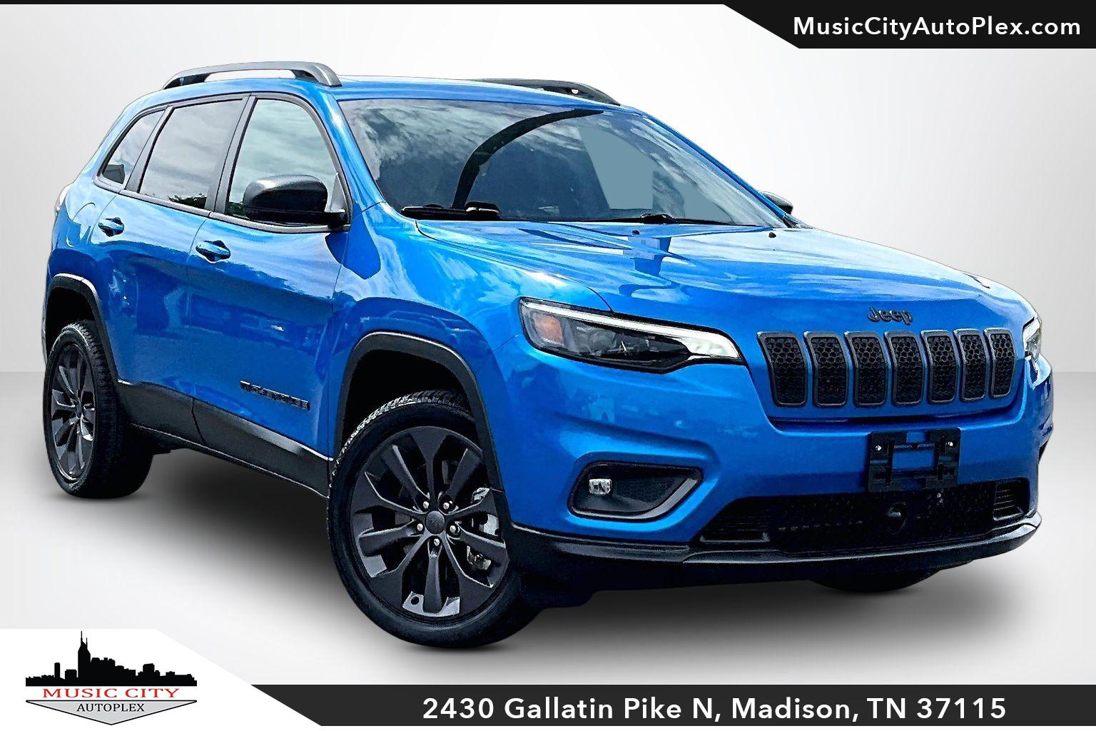 Hydro Blue Pearlcoat 2021 Jeep Cherokee 80th Anniversary 4WD SUV / Crossover Four-Wheel Drive Automatic