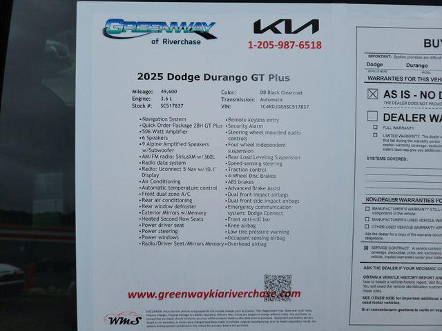 2025 Dodge Durango GT Plus AWD