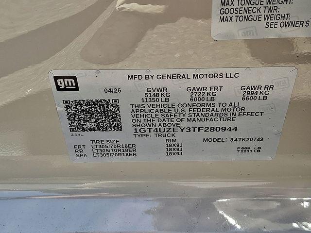 2026 GMC Sierra 2500HD Crew Cab, Standard Bed, AT4X, 4WD