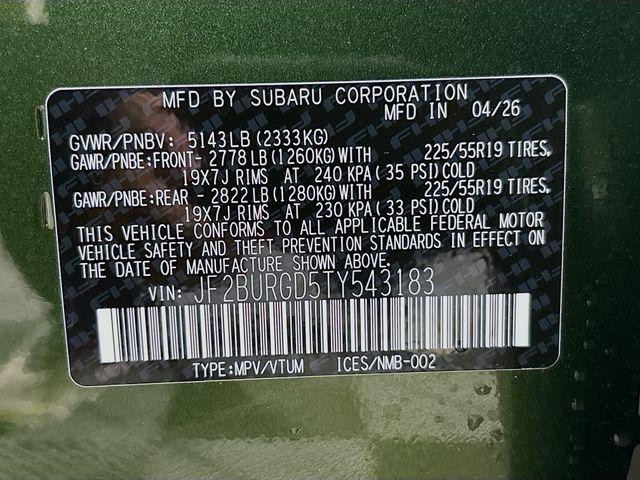 2026 Subaru Outback Limited XT
