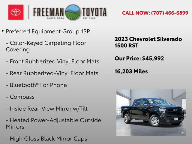 2023 Chevrolet Silverado 1500 4WD Crew Cab Short Bed RST
