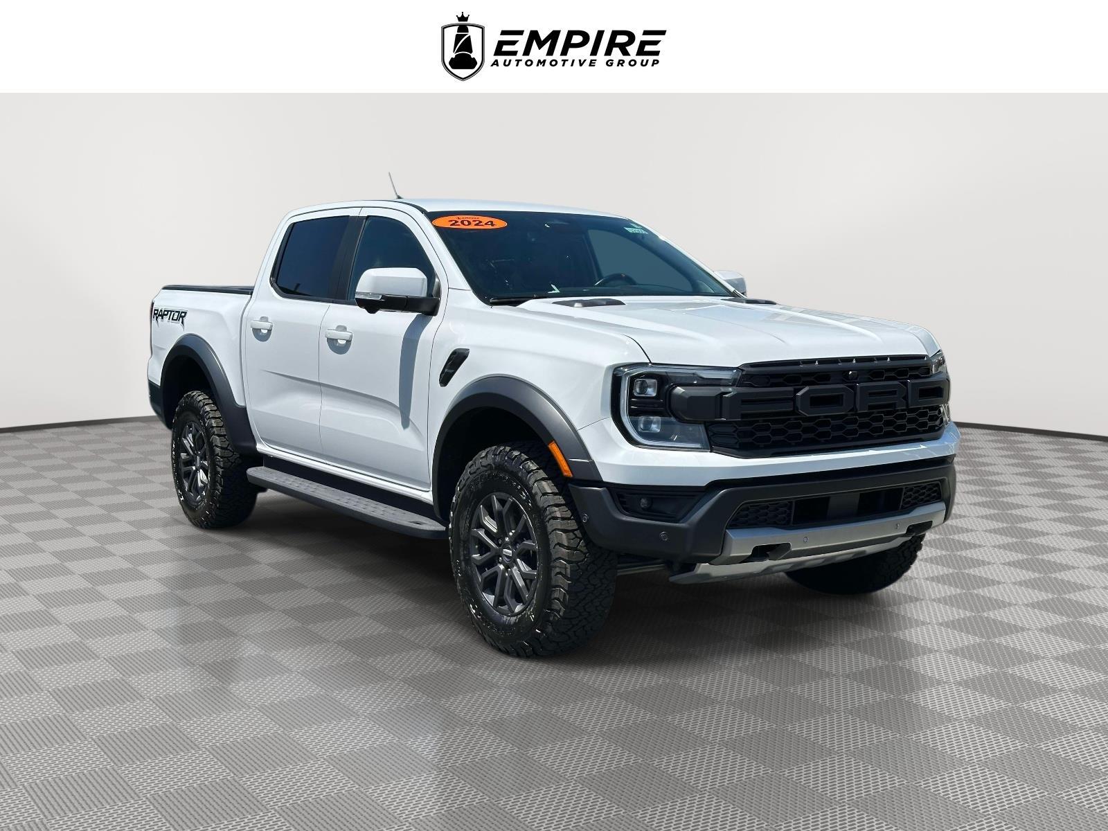 OXFORD WHITE 2024 Ford Ranger Raptor SuperCrew 4WD Pickup Truck Four-Wheel Drive Automatic