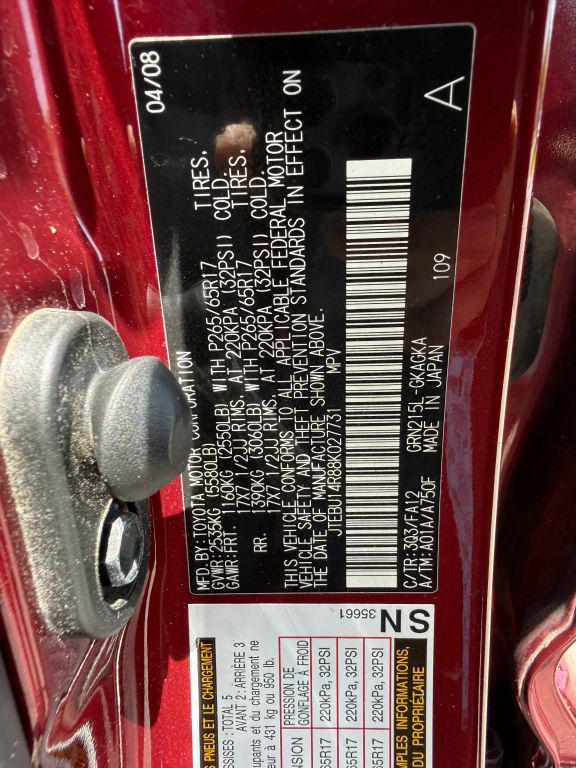 2008 Toyota 4Runner SR5 V6