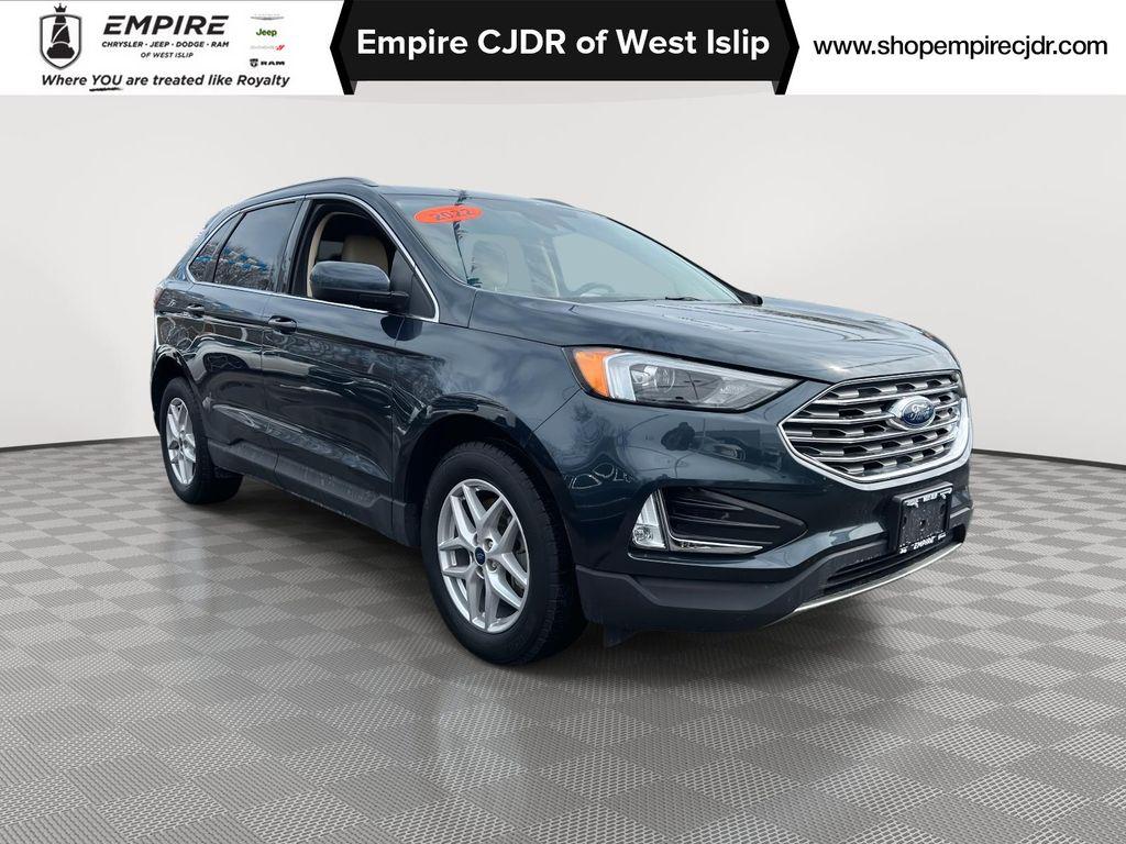 Blue Metallic 2022 Ford Edge SEL AWD SUV / Crossover All-Wheel Drive 8-Speed Automatic