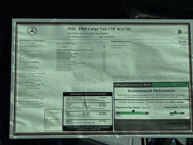 2026 Mercedes-Benz Sprinter 2500 Unknown