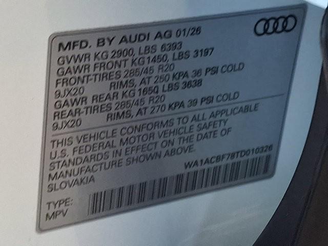 2026 Audi Q7 Premium 45 TFSI quattro tiptronic