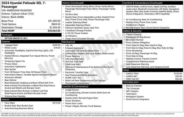 2024 Hyundai Palisade SEL