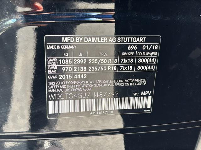 2018 Mercedes-Benz GLA-CLASS GLA 250 4MATIC