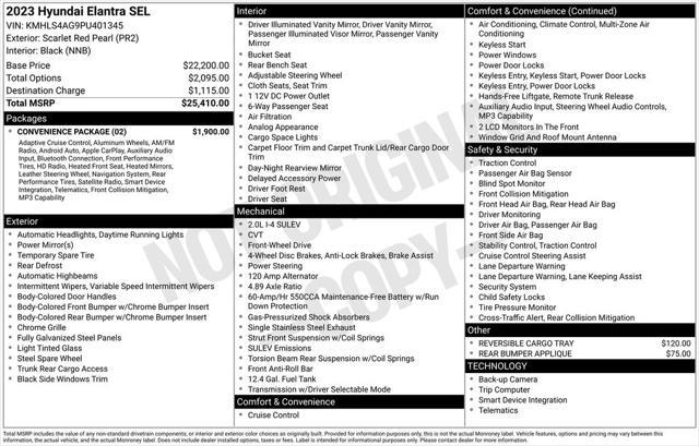 2023 Hyundai Elantra SEL