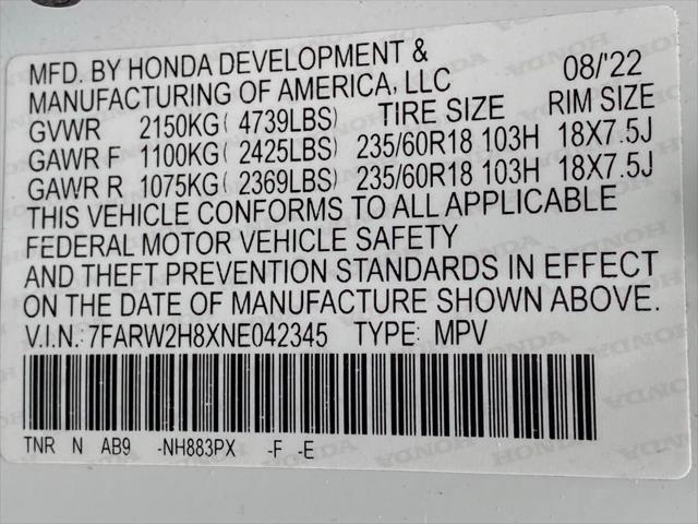 2022 Honda CR-V AWD EX-L