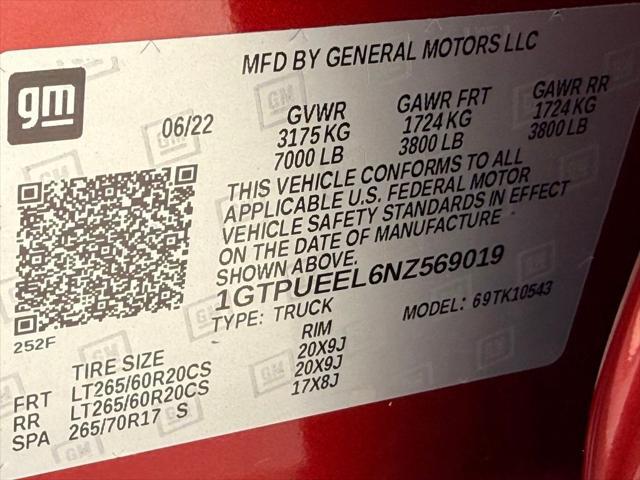 2022 GMC Sierra 1500 4WD Crew Cab Short Box AT4