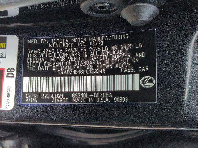 2023 Lexus ES 350 350