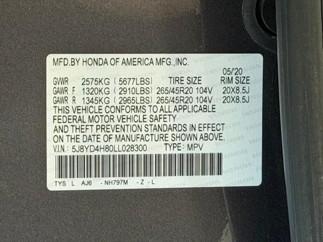 2020 Acura MDX Advance Package