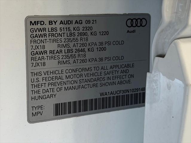 2022 Audi Q3 Premium 40 TFSI quattro Tiptronic