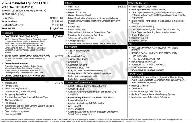 2026 Chevrolet Equinox FWD LT