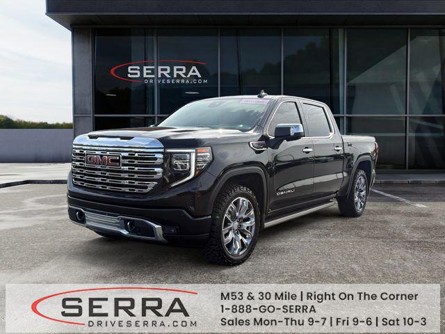 Onyx Black 2023 GMC Sierra 1500 Denali Crew Cab 4WD Pickup Truck Four-Wheel Drive Automatic