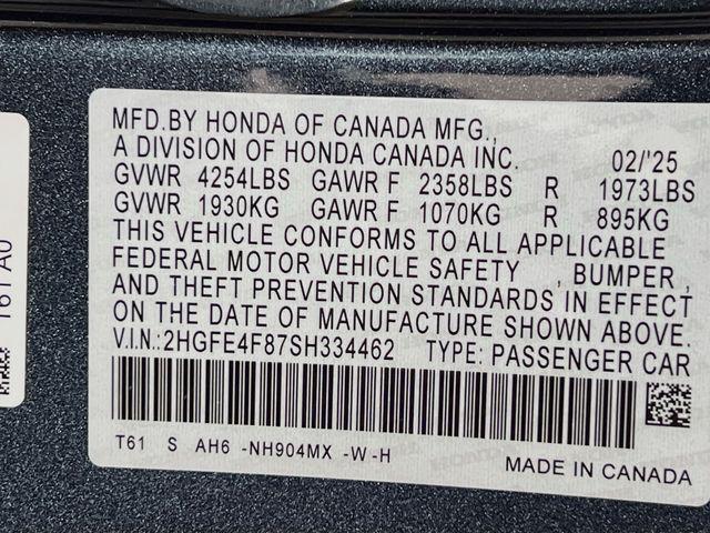 2025 Honda Civic Sport