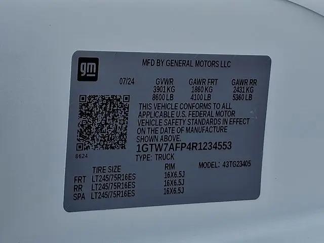 2024 GMC Savana Cargo RWD 2500 Regular Wheelbase Work Van