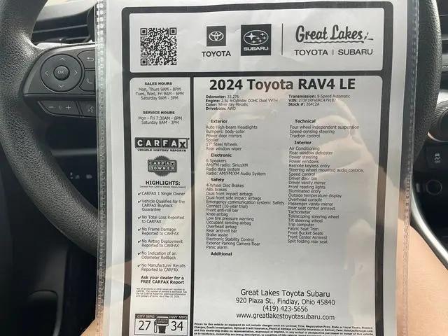 2024 Toyota RAV4 LE