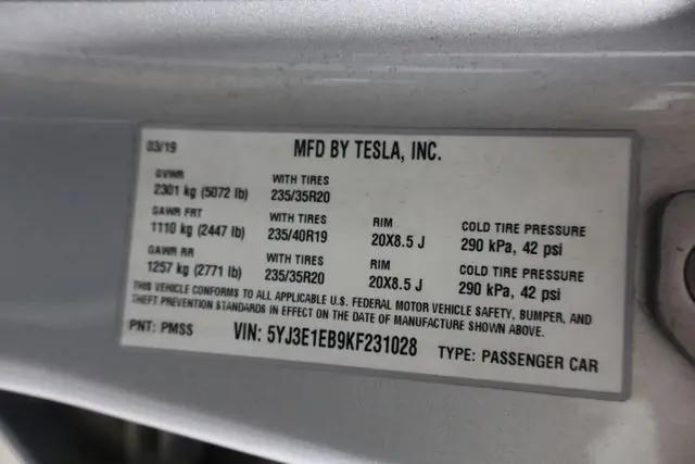 2019 Tesla Model 3 Long Range
