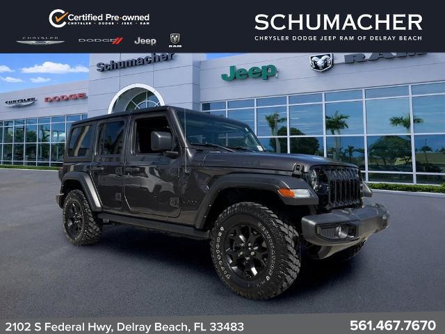 2022 Jeep Wrangler Unlimited Willys 4x4 for sale in Delray Beach, FL
