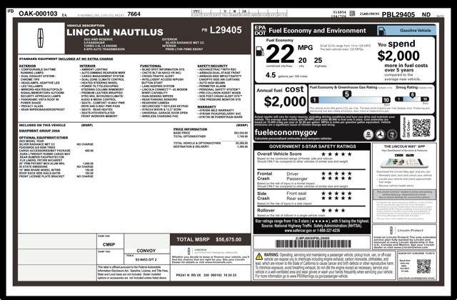 2023 Lincoln Nautilus Reserve