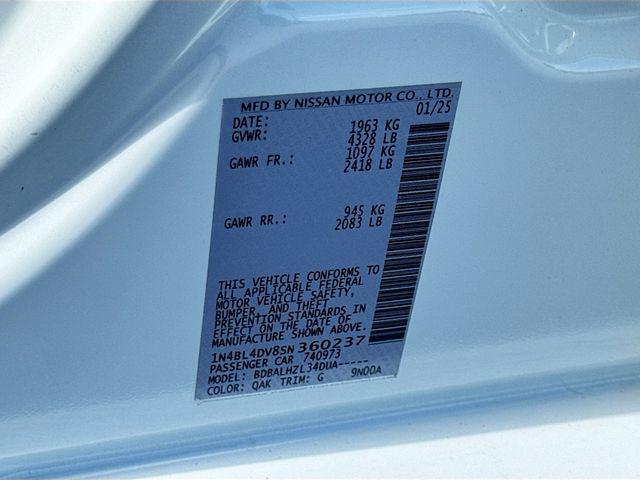 2025 Nissan Altima SV FWD