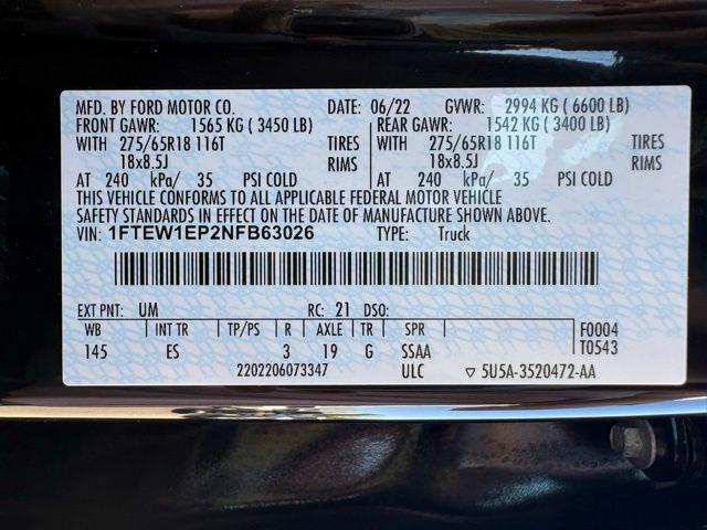 2022 Ford F-150 LARIAT