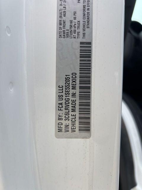 2025 Ram ProMaster 2500 Cargo Van Tradesman High Roof 159" WB w/Pass Seat