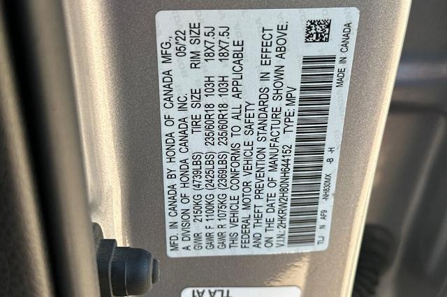 2022 Honda CR-V AWD EX-L