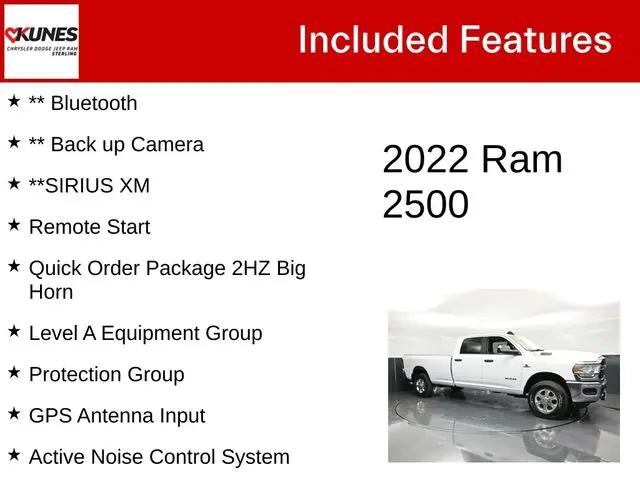 2022 Ram 2500 Big Horn Crew Cab 4x4 8' Box