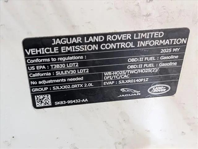 2025 Jaguar F-PACE R-Dynamic S P250 AWD Automatic