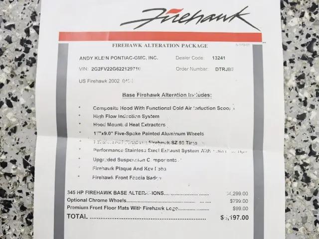 2002 Pontiac Firebird Trans Am
