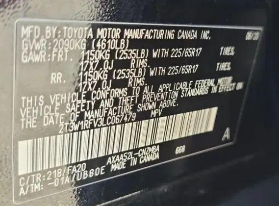 2020 Toyota RAV4 XLE