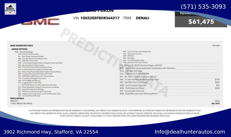 2013 GMC Yukon Denali for sale in Stafford, VA