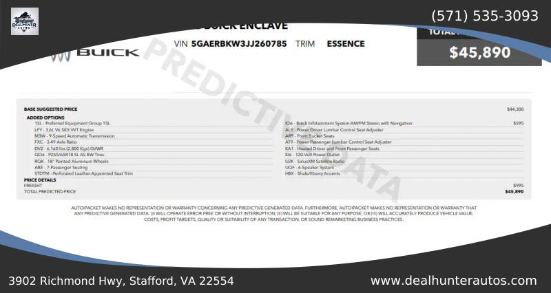 2018 Buick Enclave Essence for sale in Stafford, VA