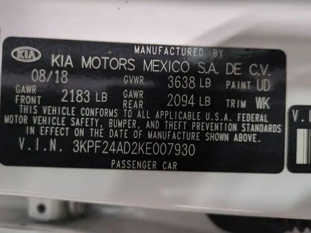 2019 Kia Forte FE
