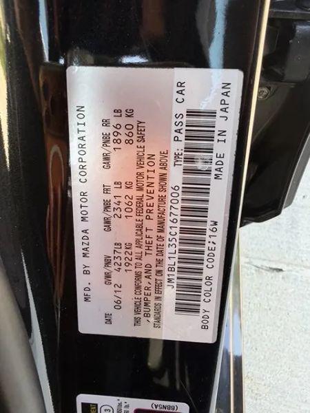 2012 Mazda MazdaSpeed3 Touring