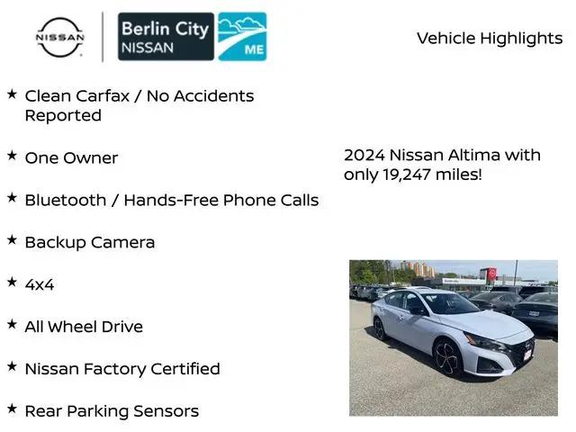2024 Nissan Altima SR Intelligent AWD