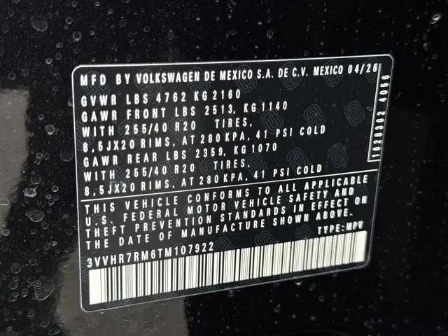 2026 Volkswagen Tiguan SE R-Line Black