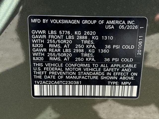2026 Volkswagen Atlas Cross Sport SEL R-Line Black