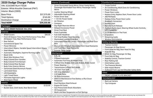 2020 Dodge Charger Police AWD