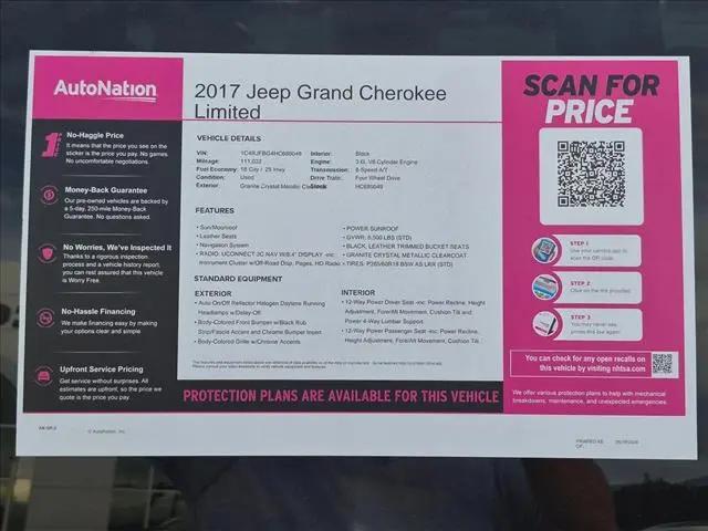2017 Jeep Grand Cherokee Limited 4x4